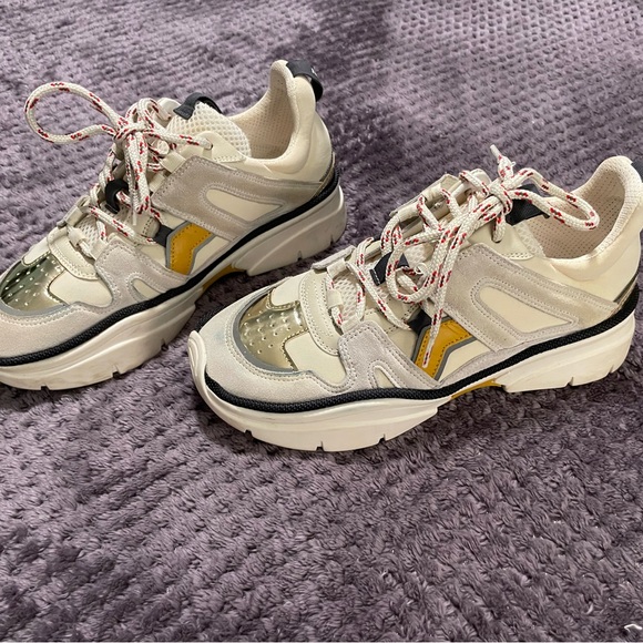 Isabel Marant Kindsay Sneakers Size 37 or US 6 1/2 payed $725+ tax - Picture 2 of 10